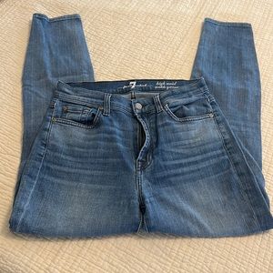 7 for all mankind high rise gwenevere ankle jeans